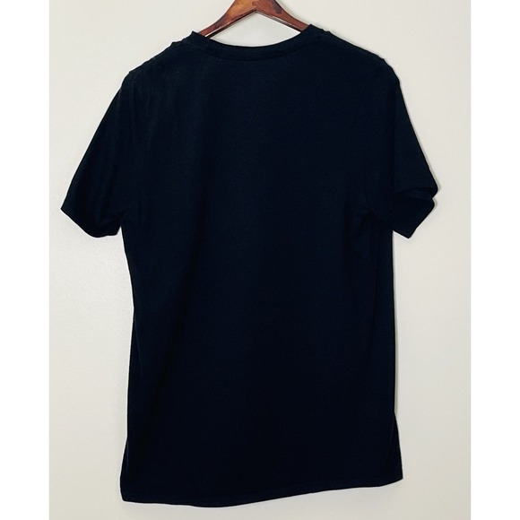 Adidas Logo T-Shirt Men's Medium Black White BlokeCore Sportswear‎ - Picture 2 of 3